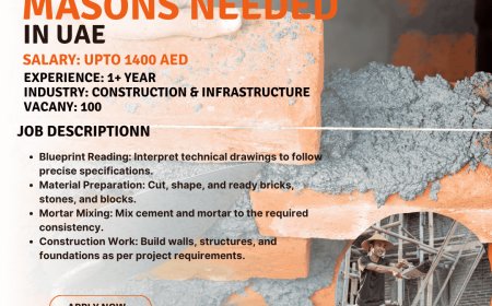 We are Hiring a Professional 100 MASONS NEEDED!