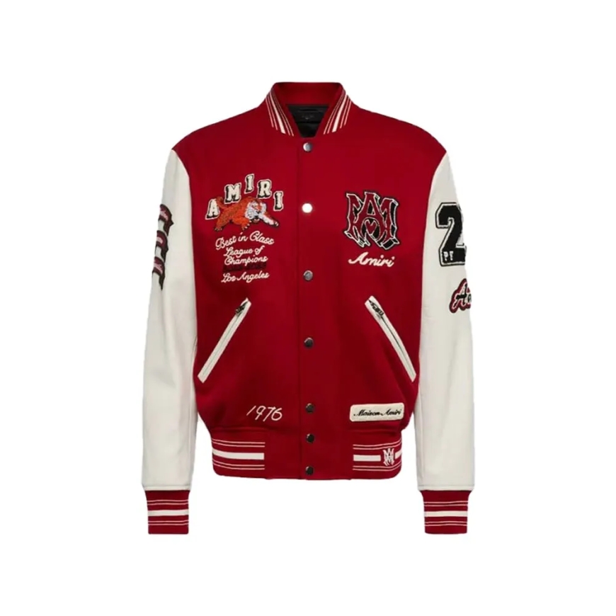 Amiri Red Varsity Jacket
