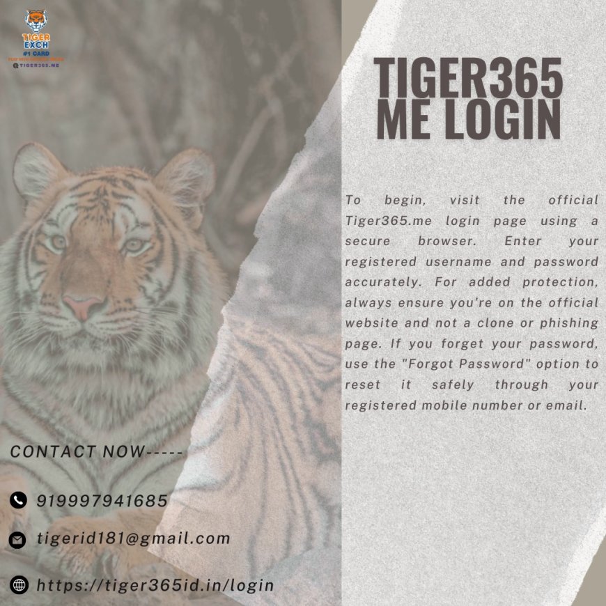 Secure Your Play with Tiger365 Login Register Today