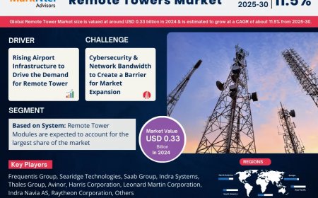 Global Remote Towers Market Value and Growth Projections for 2025 - 2030