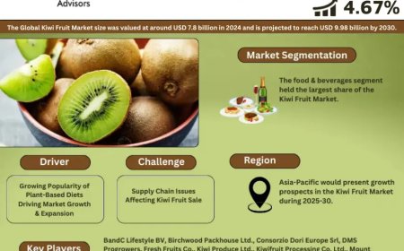 Global Kiwi Fruit Market Size, Share, Trends, Growth Analysis, Report 2025-2030