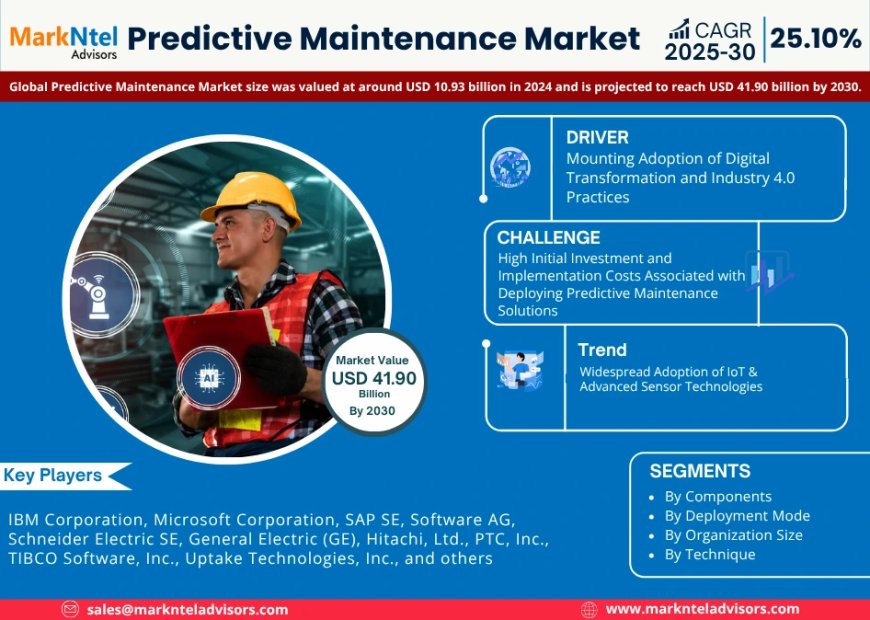 Global Predictive Maintenance Market Value and Growth Projections for 2025 - 2030