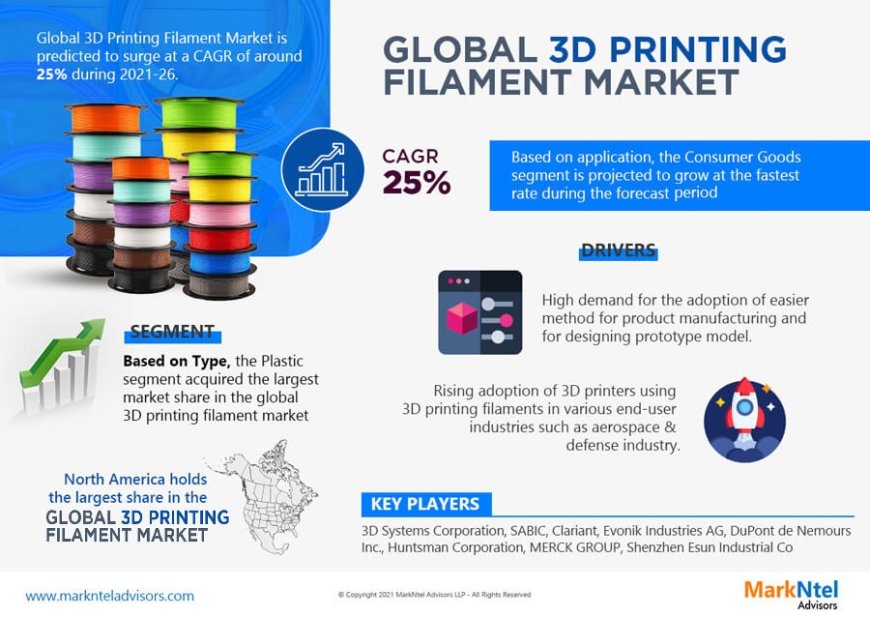 Global 3D Printing Filament Components Market Value and Growth Projections for 2025 - 2030